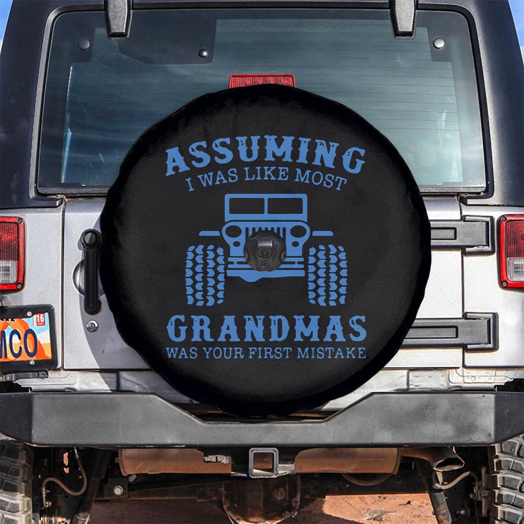 Jeep Tire Covers - Jeep Spare Tire Cover Assuming I Was Like Most Grandmas - Hydro Blue LT7