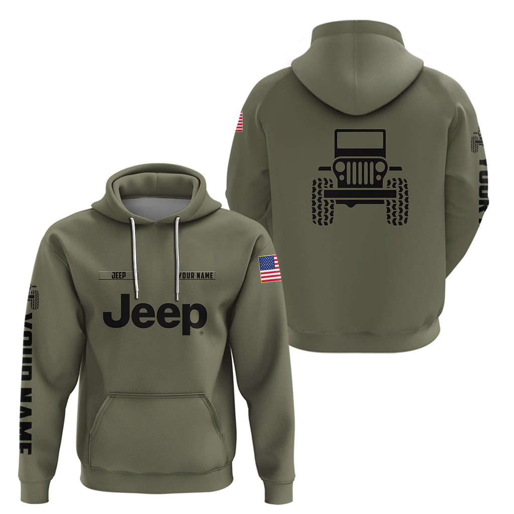 personalized-custom-name-simple-jeep-hoodie-olive-military