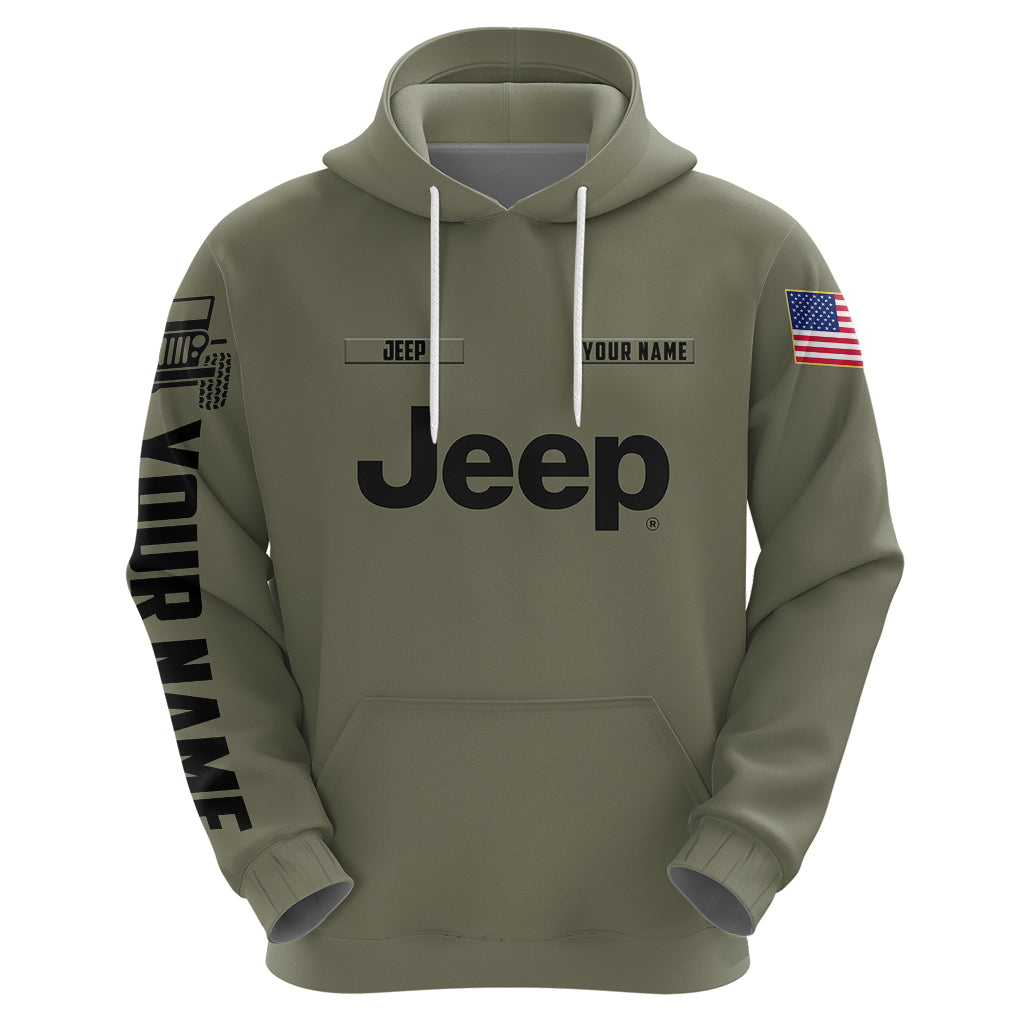 personalized-custom-name-simple-jeep-hoodie-olive-military