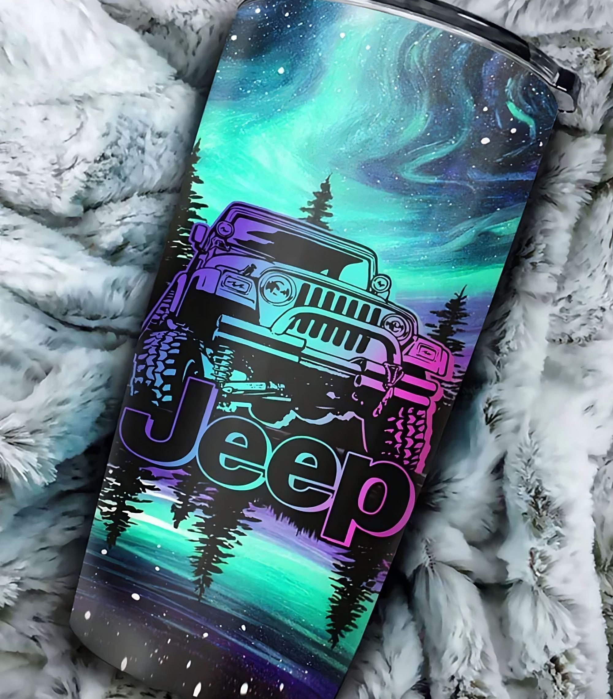 personalized-jeep-painting-forest-tumbler