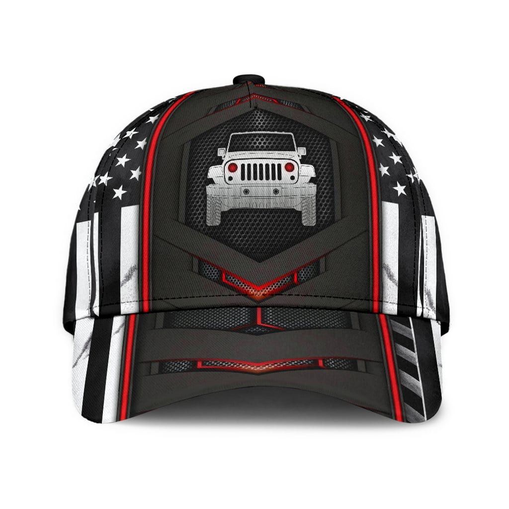 Jeep Girl American Flag Hat Gift For Dad