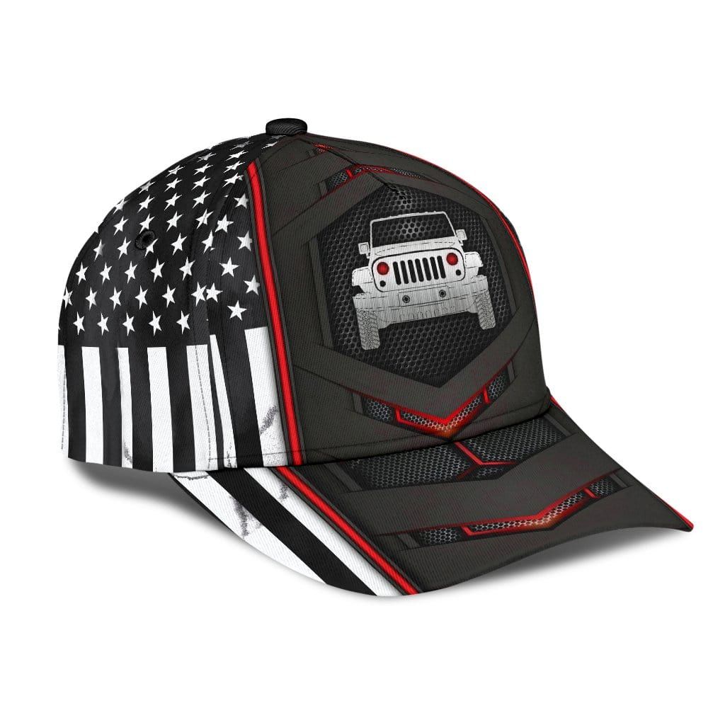 Jeep Girl American Flag Hat Gift For Dad