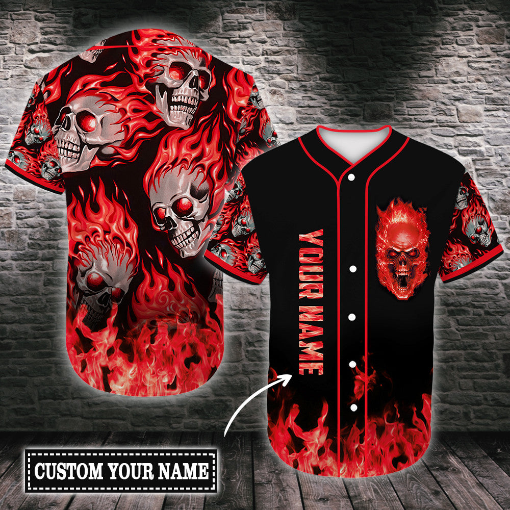 personalized-custom-name-skull-multicolor-baseball-tee-jersey-shirt