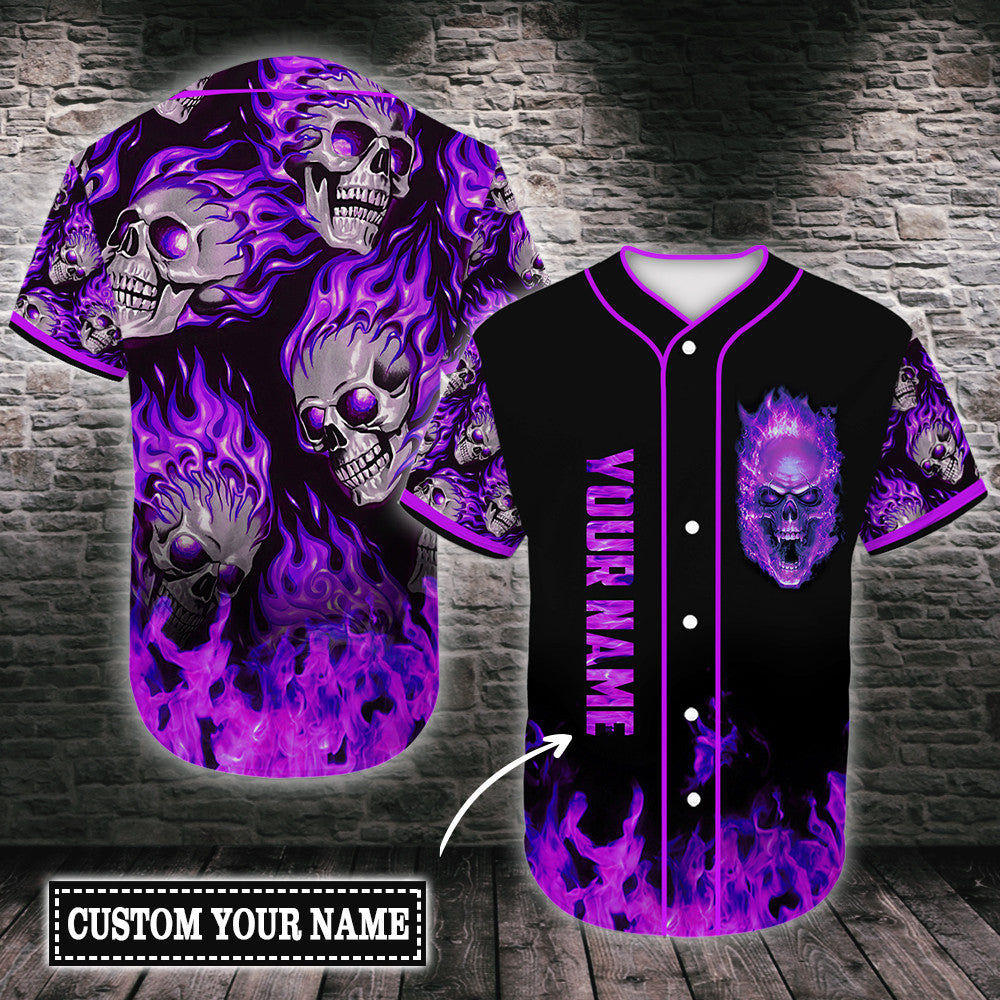 personalized-custom-name-skull-multicolor-baseball-tee-jersey-shirt