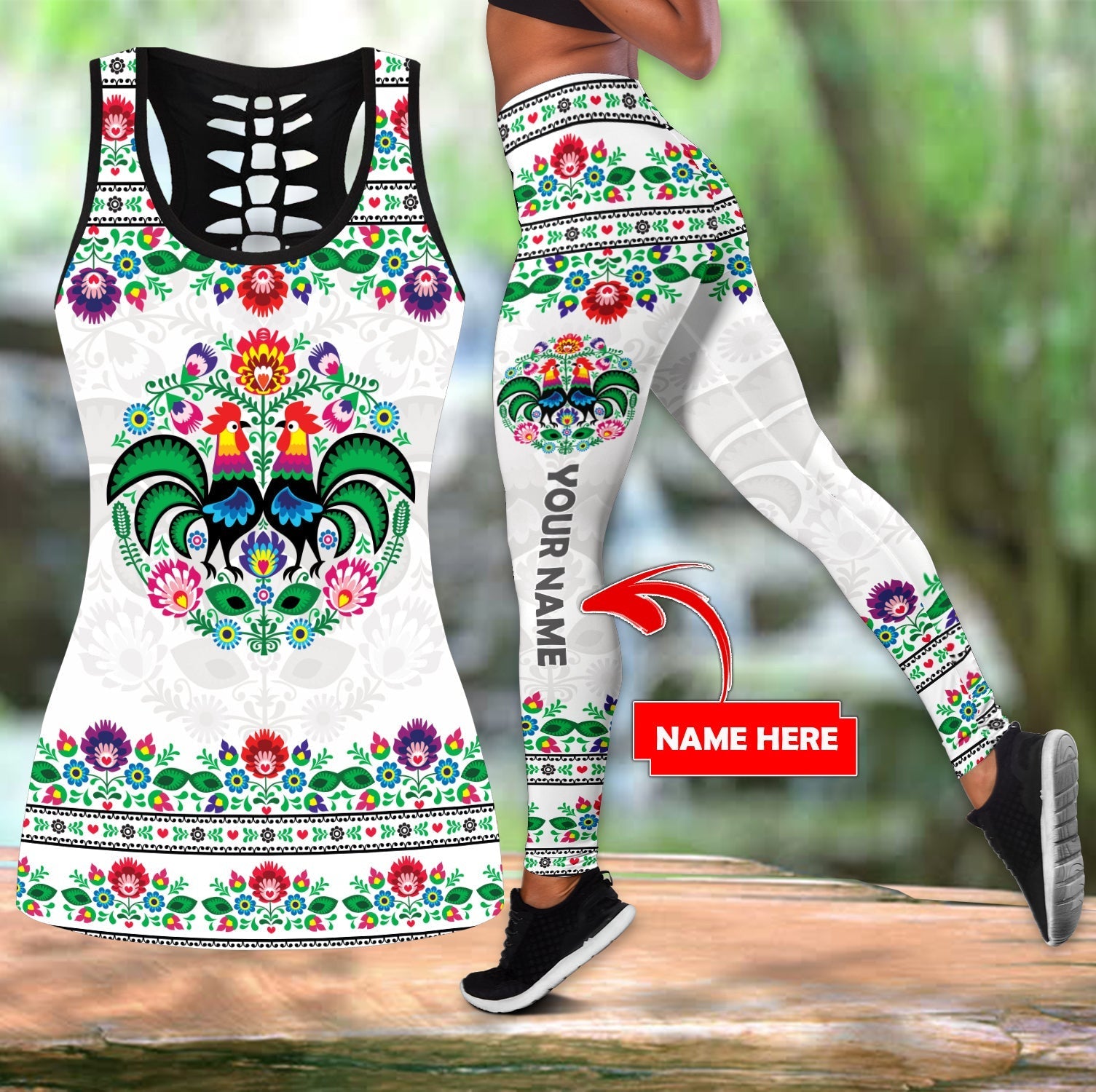 polska-personalized-wycinanki-combo-hollow-tank-top-legging-set-printed-3d-sport-yoga-fitness-gym-women