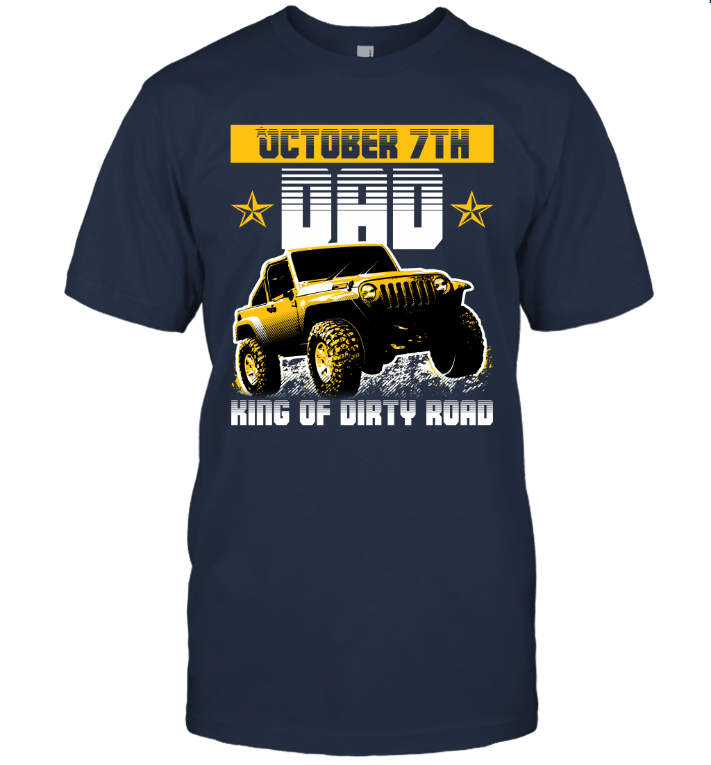 dad-king-of-dirty-road-jeep-birthday-october-7th-t-shirt-tee