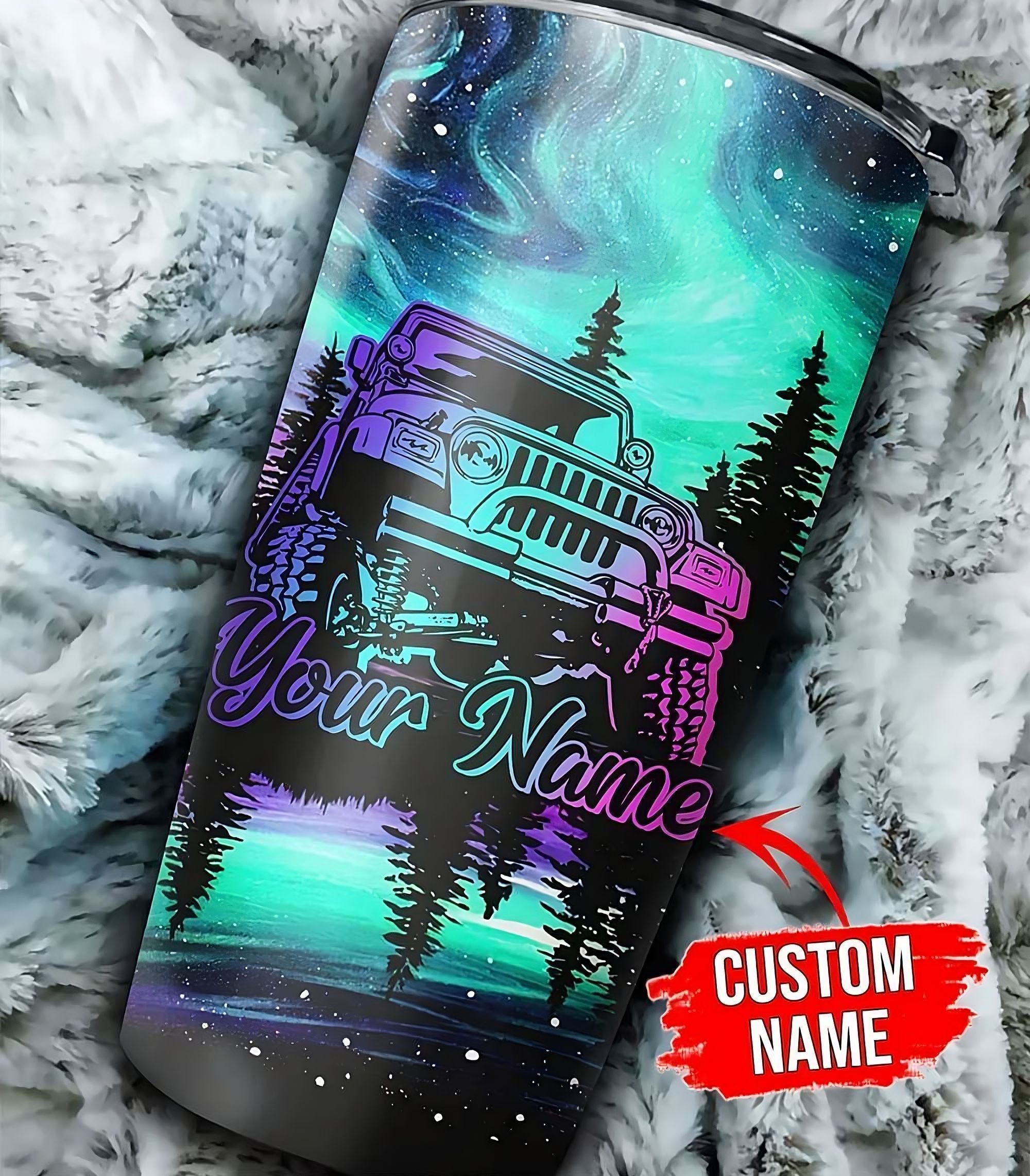 personalized-jeep-painting-forest-tumbler