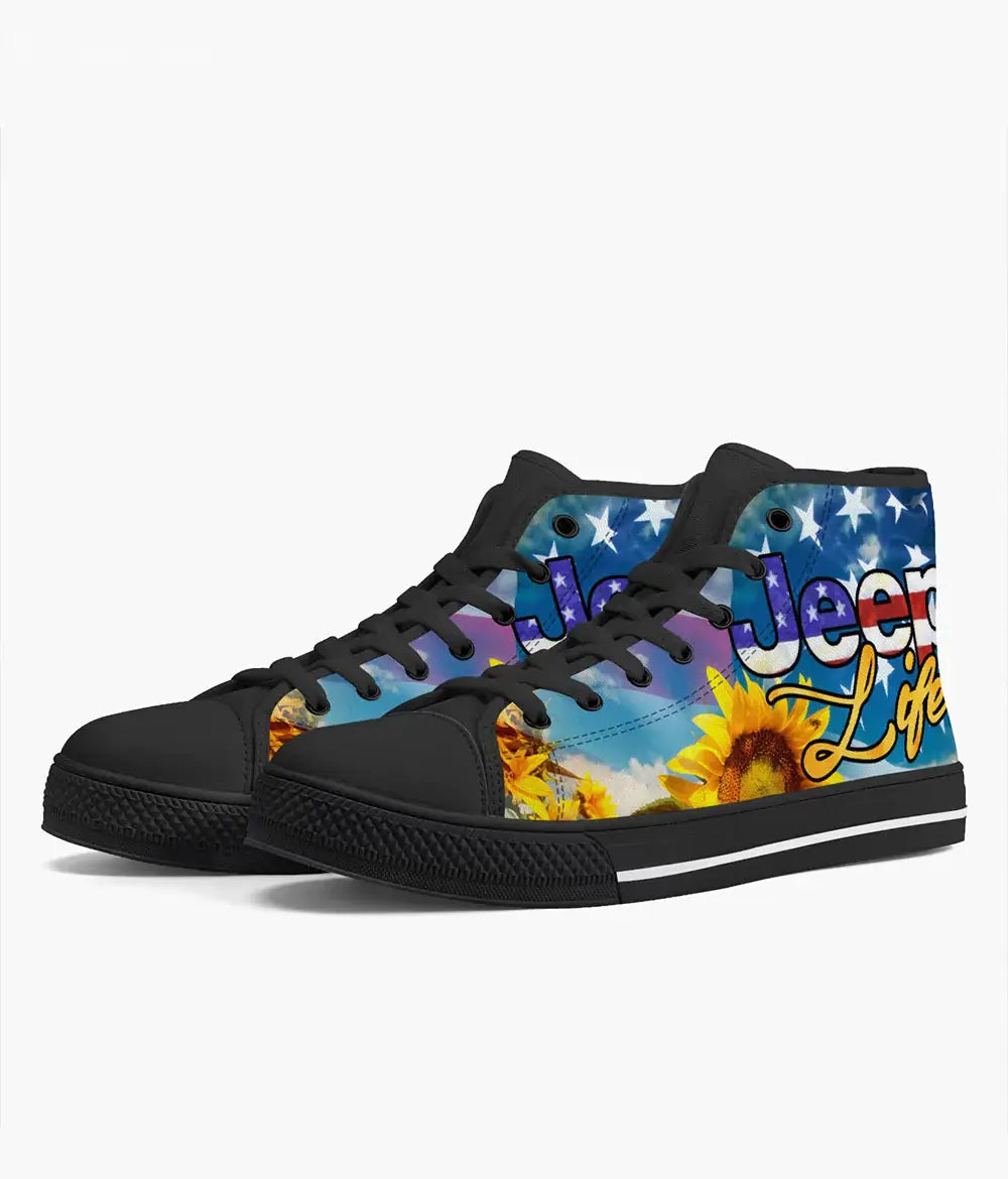 jeep-girl-jeep-life-american-sunflower-high-top-canvas-shoes-high-top-shoes