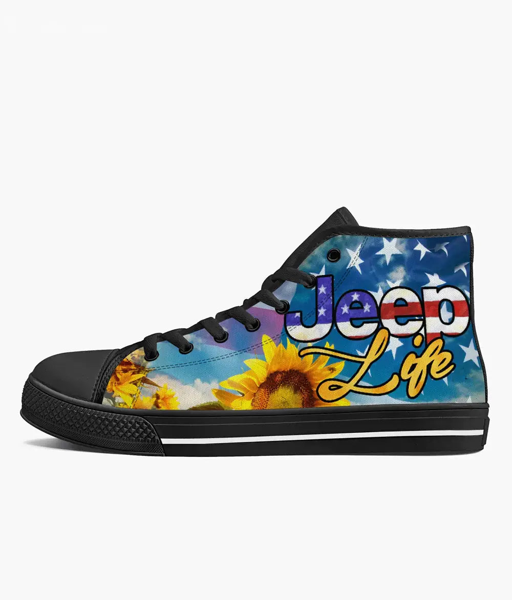 jeep-girl-jeep-life-american-sunflower-high-top-canvas-shoes-high-top-shoes