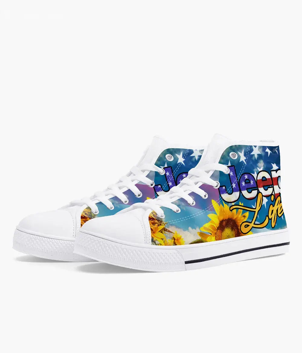 jeep-girl-jeep-life-american-sunflower-high-top-canvas-shoes-high-top-shoes