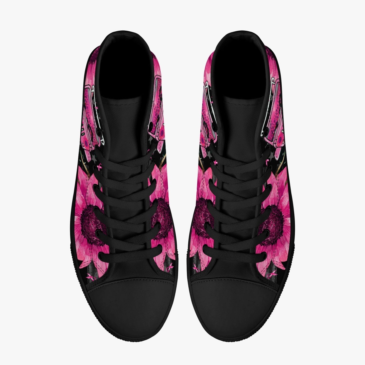 jeep-sunflower-breast-cancer-high-top-canvas-shoes