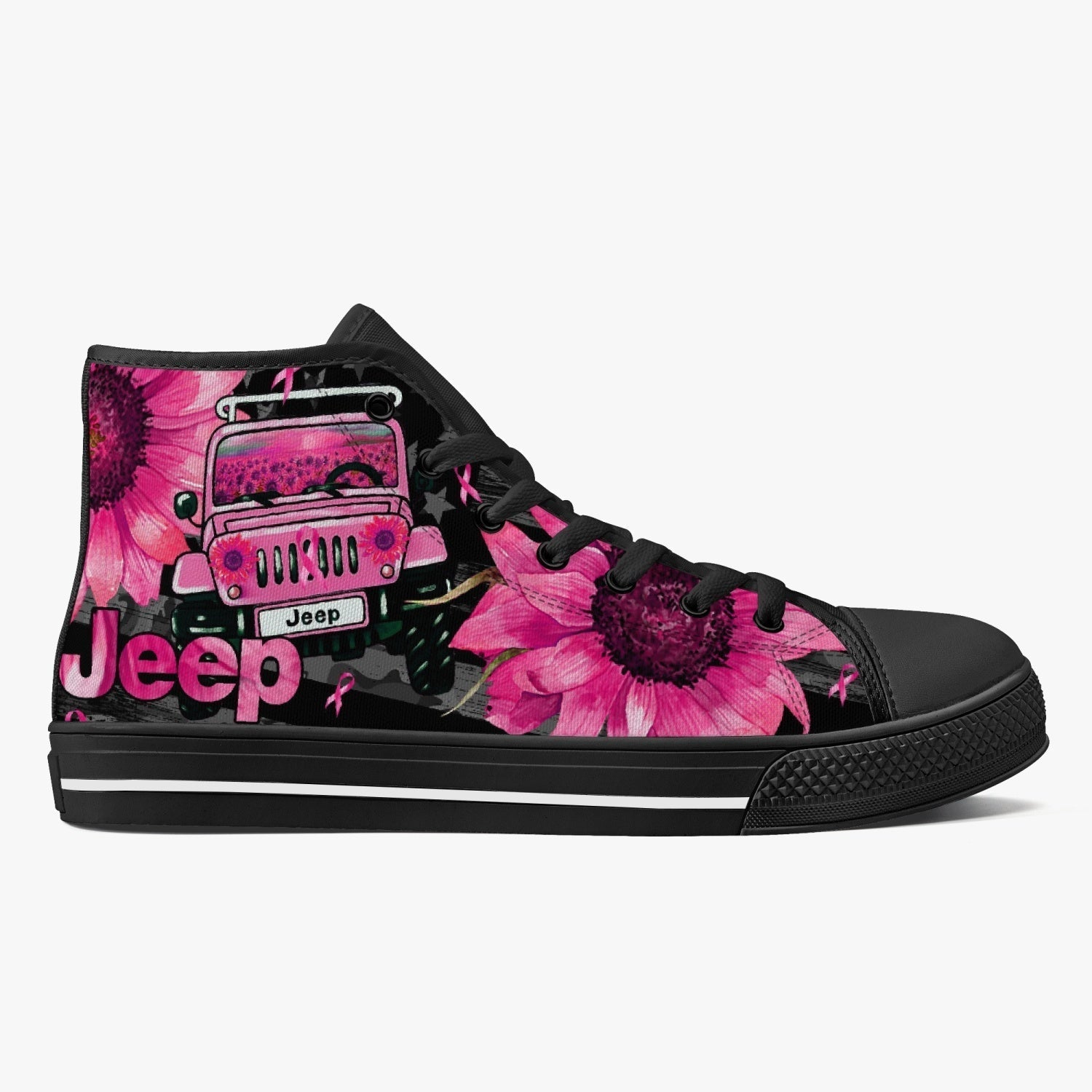jeep-sunflower-breast-cancer-high-top-canvas-shoes