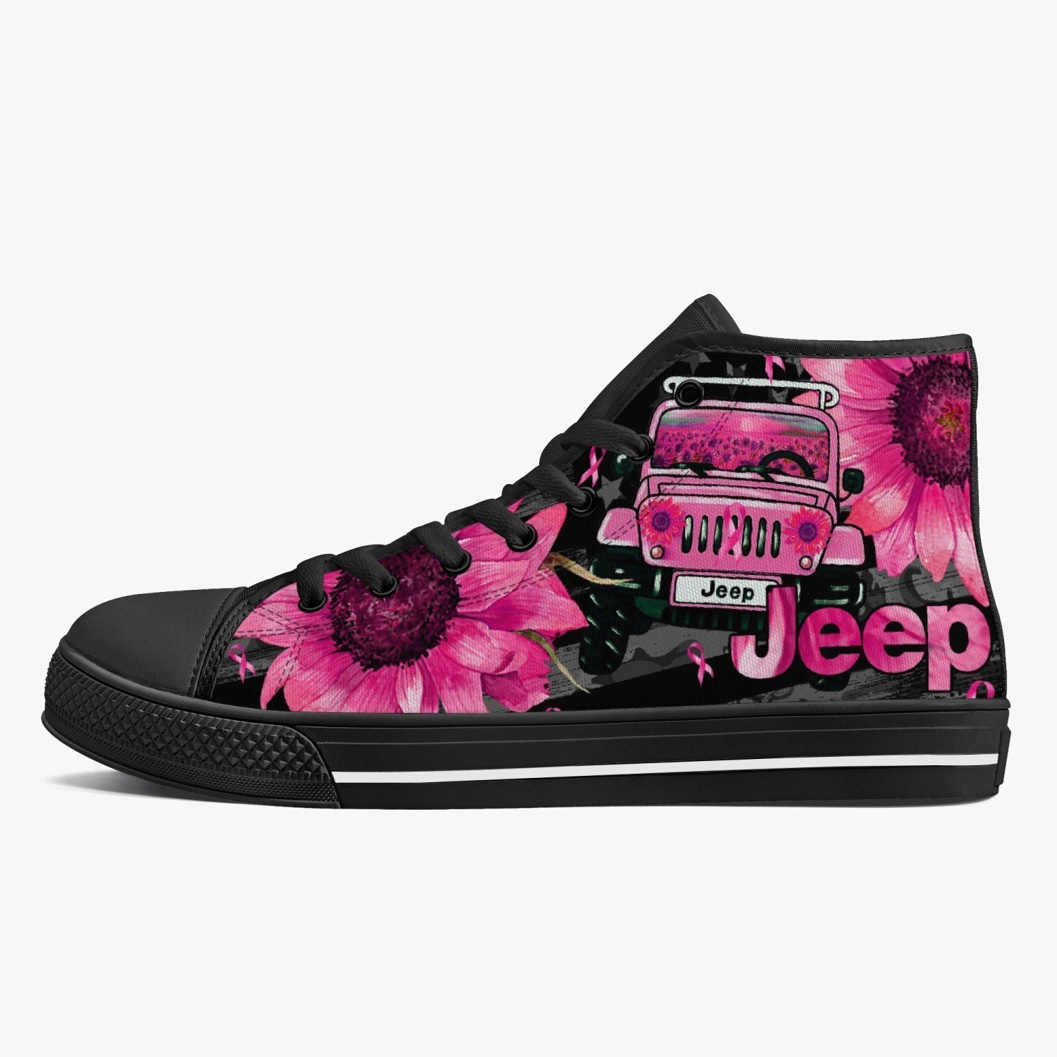 jeep-sunflower-breast-cancer-high-top-canvas-shoes