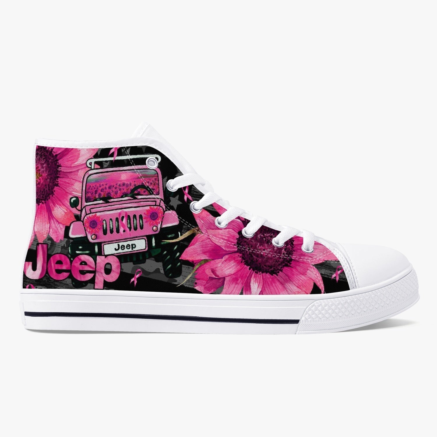 jeep-sunflower-breast-cancer-high-top-canvas-shoes