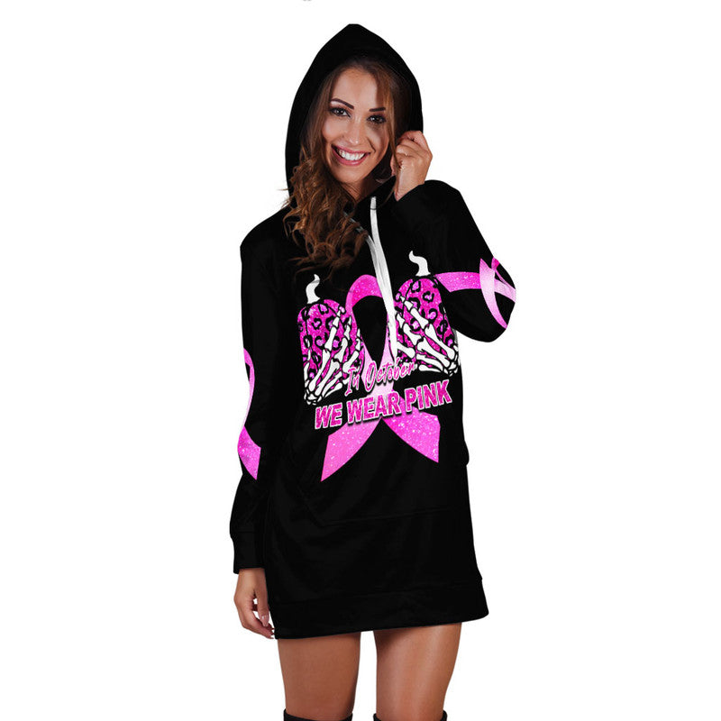 custom-personalised-breast-cancer-hoodie-dress-save-the-pumpkins-black-style