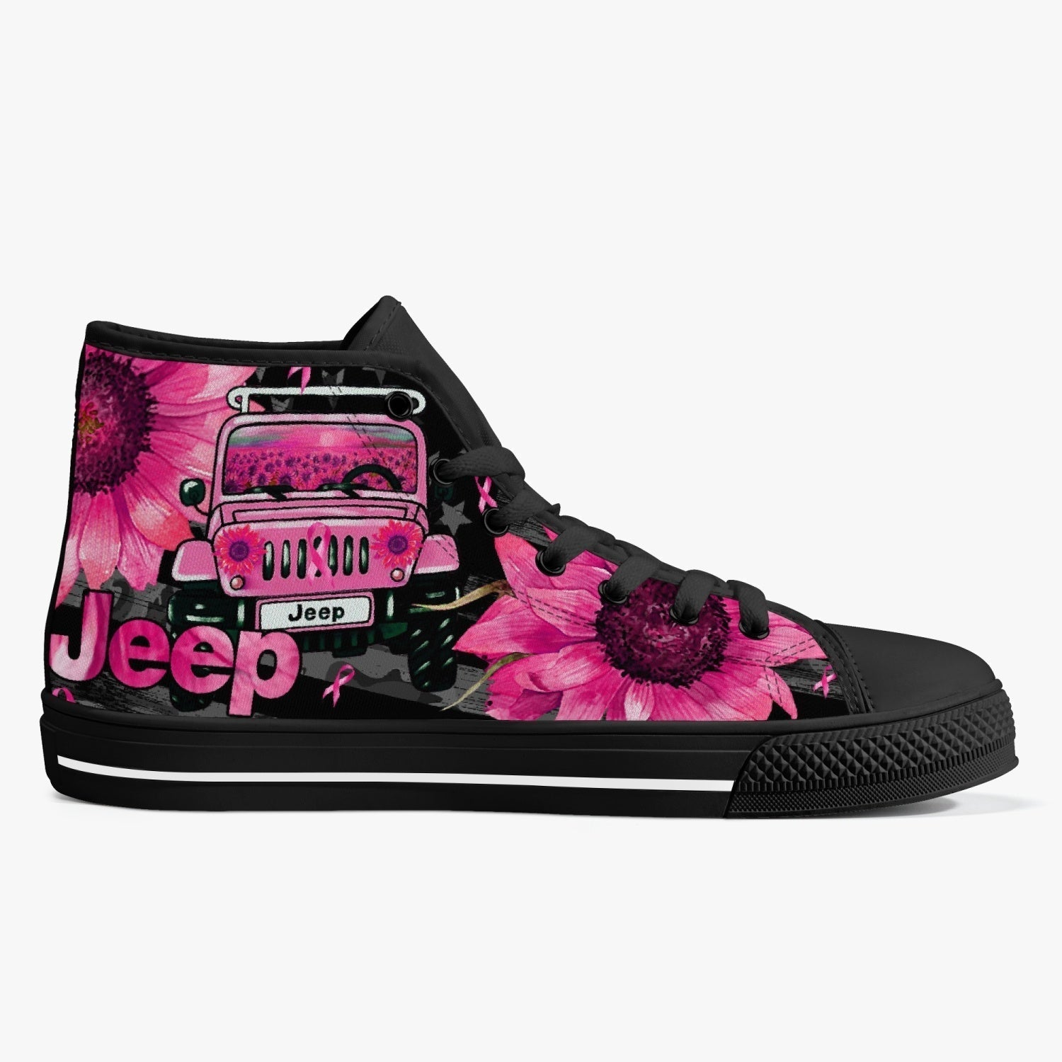 jeep-sunflower-breast-cancer-high-top-canvas-shoes