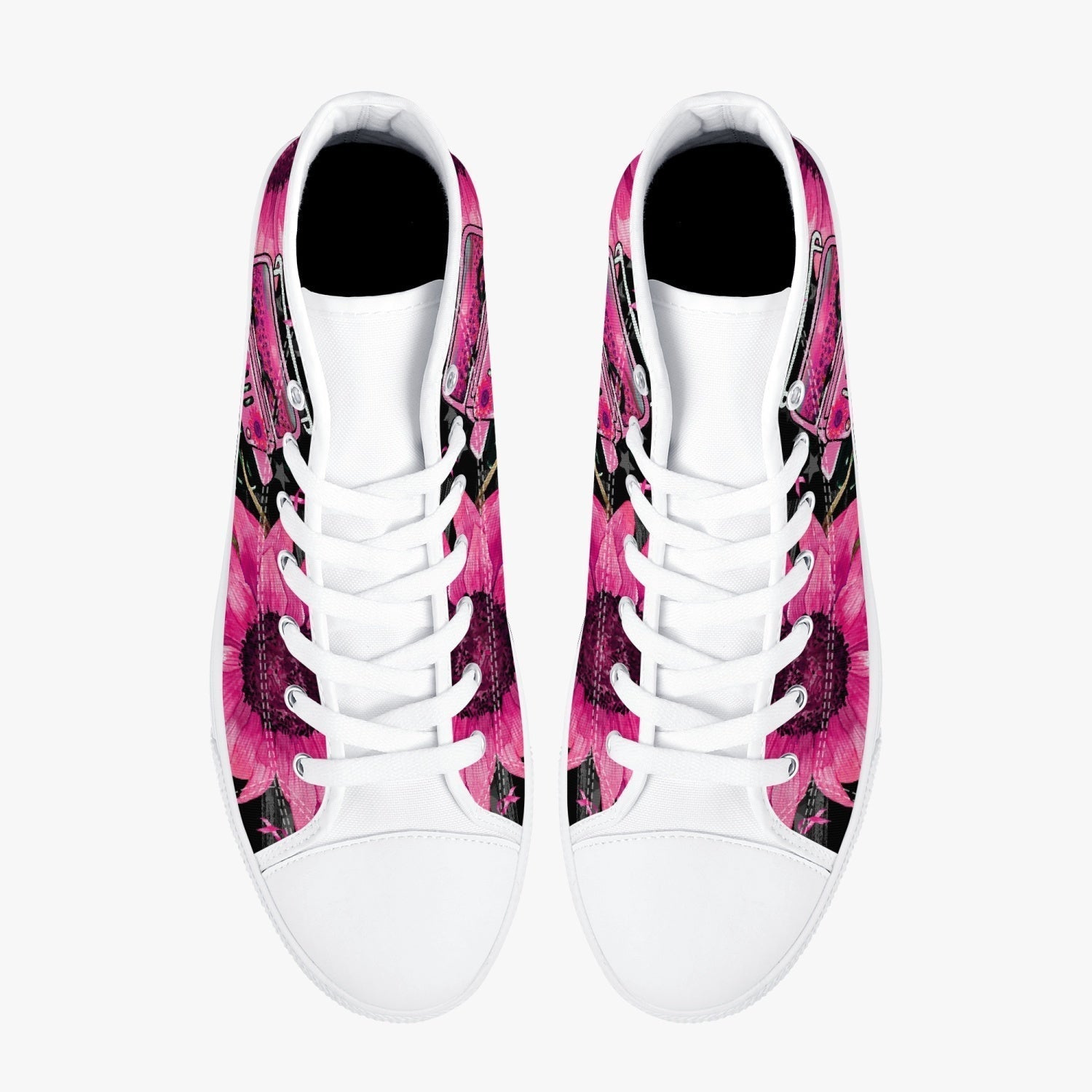 jeep-sunflower-breast-cancer-high-top-canvas-shoes