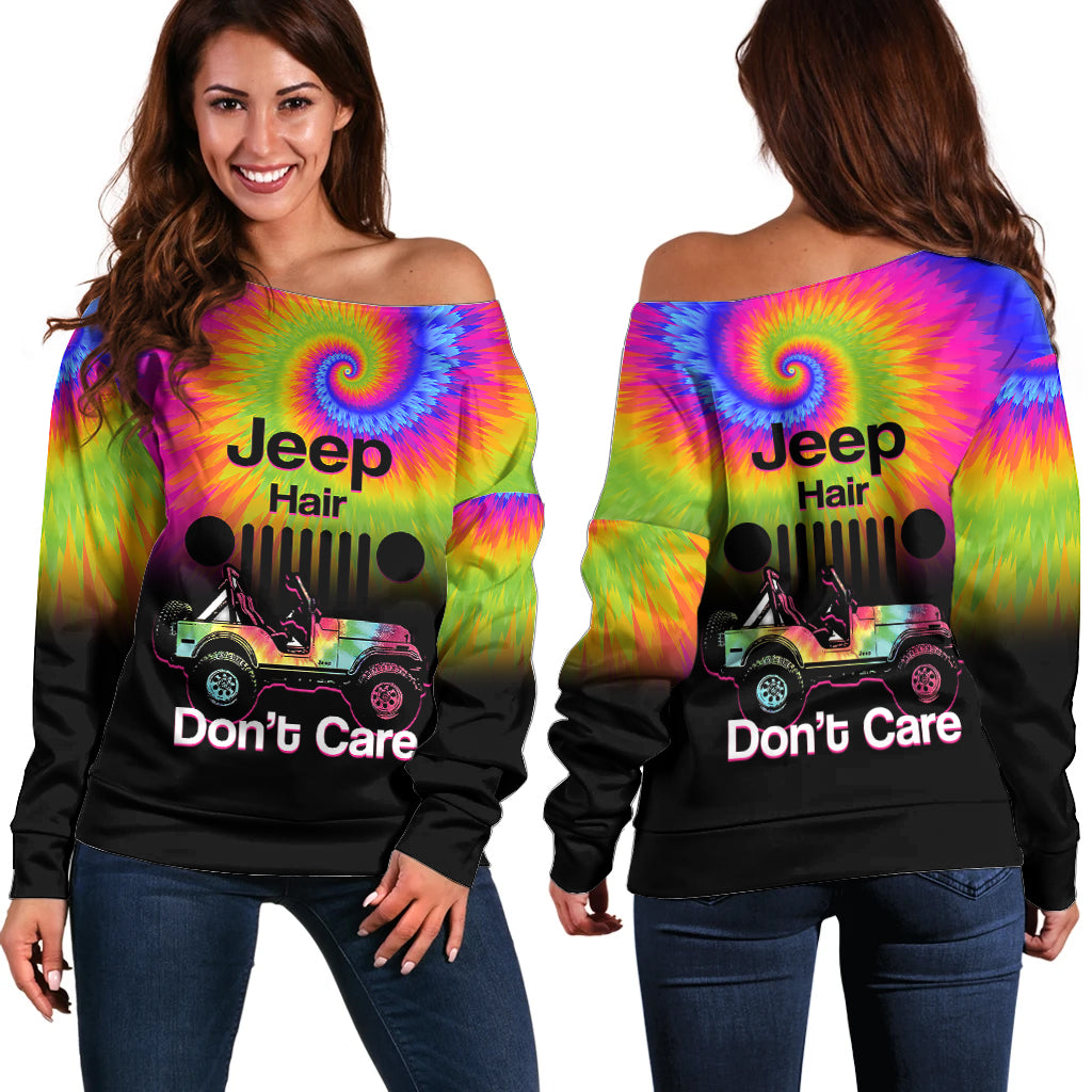 jeep-hair-dont-care-off-shoulder-sweater-tie-dye-black-gradient-version