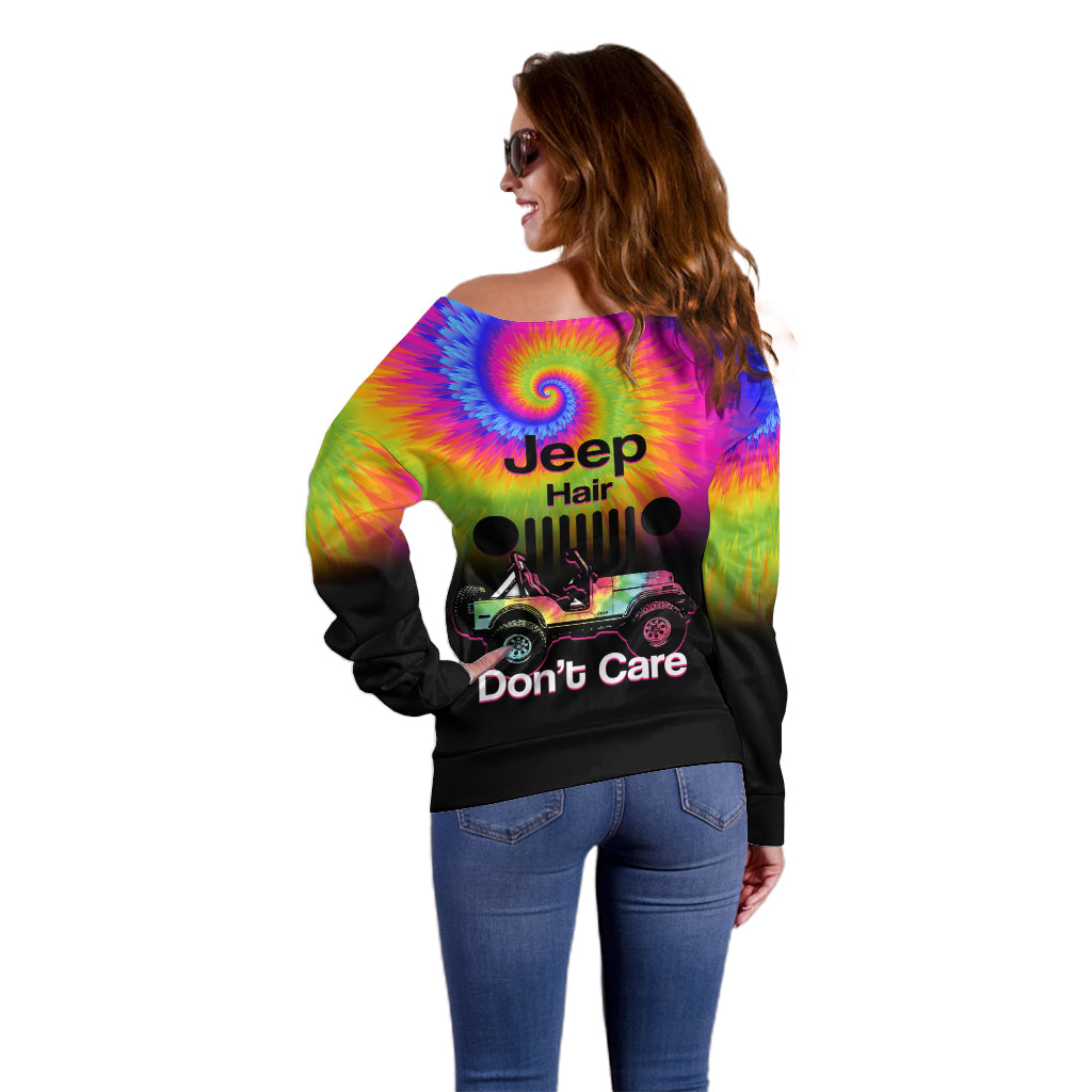 jeep-hair-dont-care-off-shoulder-sweater-tie-dye-black-gradient-version